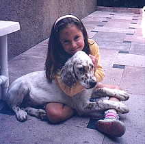 English Setters are great with children!